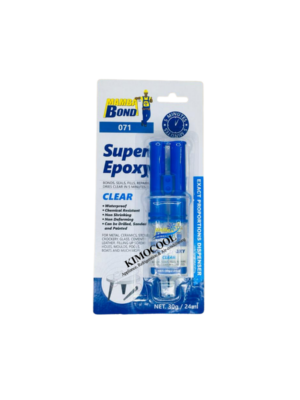 Super epoxy syringe 35g metallic grey